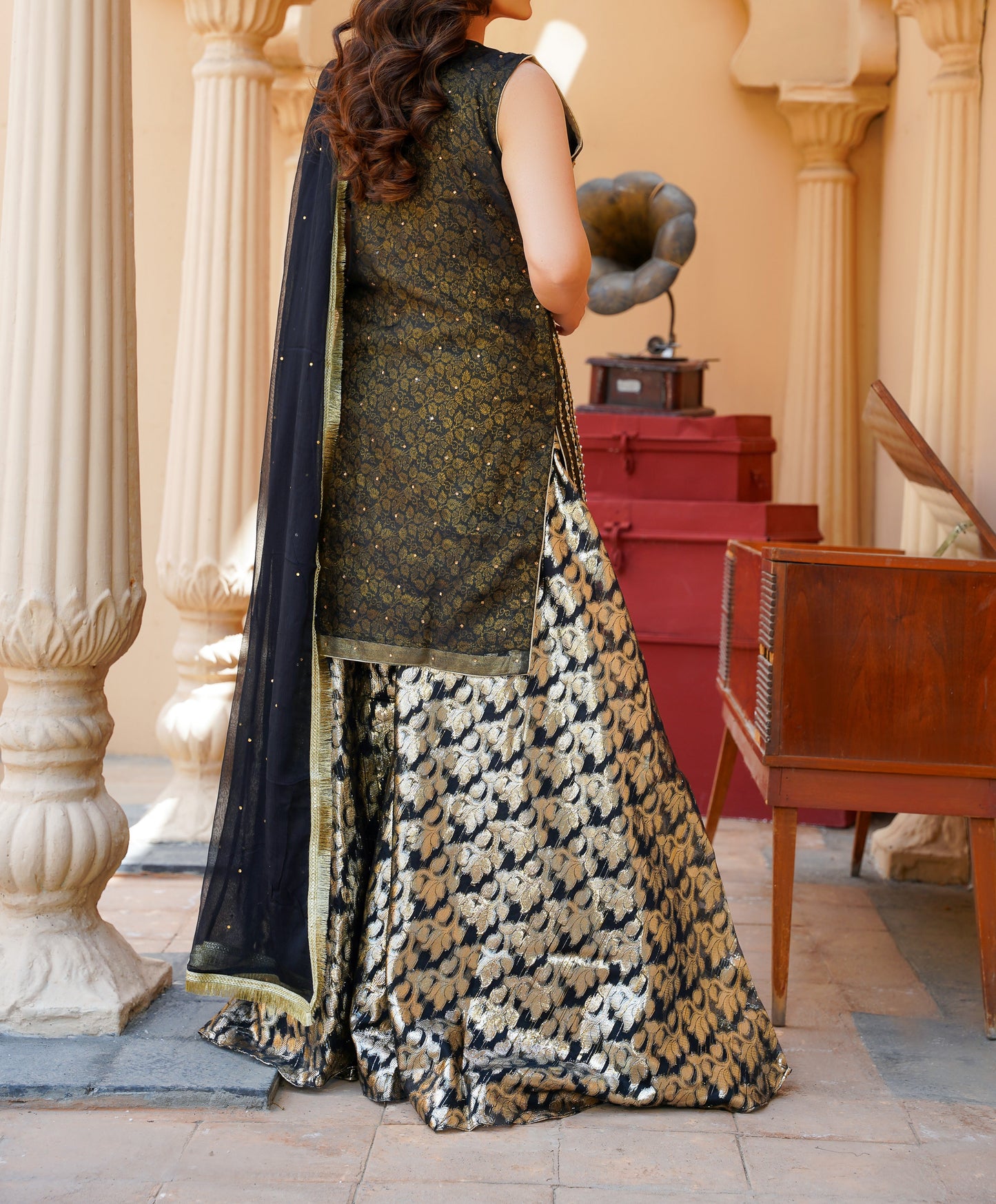 WOMEN'S PRET MEHRUNNISA | N-273 | Black