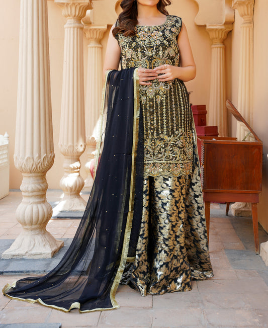 WOMEN'S PRET MEHRUNNISA | N-273 | Black